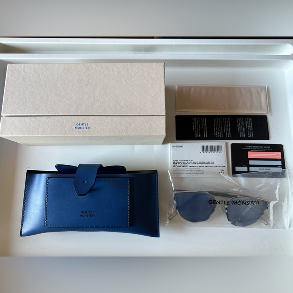 GENTLE MONSTER - Silver & Tortoiseshell Loe Sunglasses - Picture 5 of 10